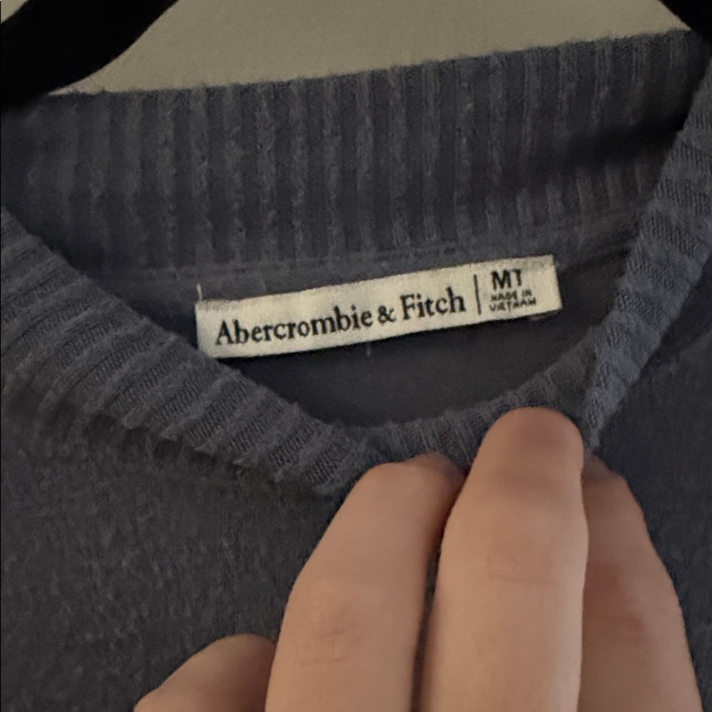 Abercrombie & Fitch Blue Ash Long Sleeve Dress Tall - Picture 2 of 2